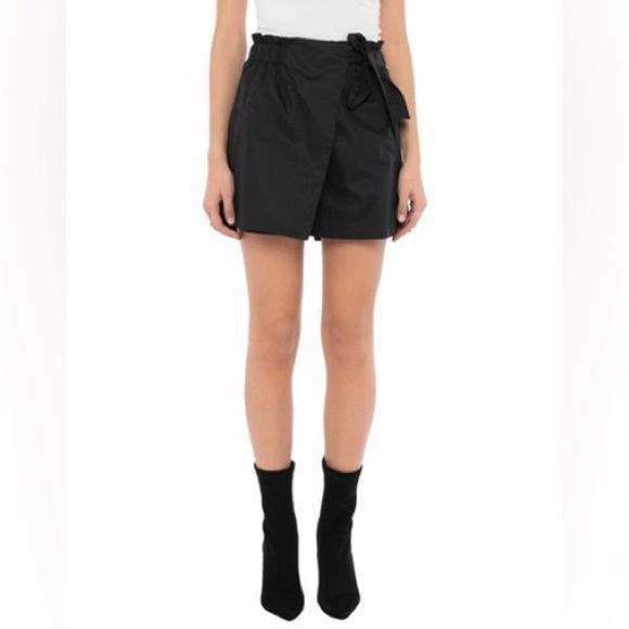 Molly Bracken Pants - Molly Bracken Black Wrap Skort – High Waist Bow Detail – Size S